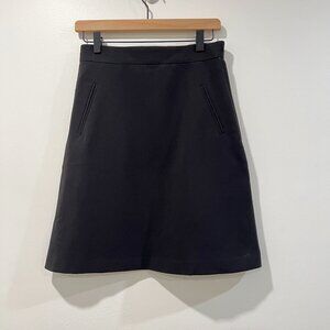 H&M Black A-Line Skirt Size 6 NWT